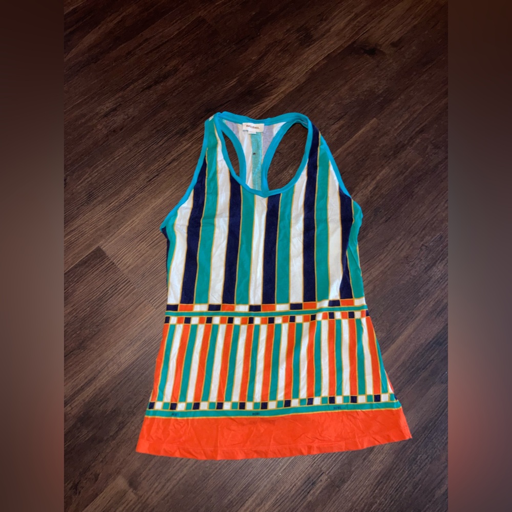 Diesel Striped Racerback women’s Tank Top size s